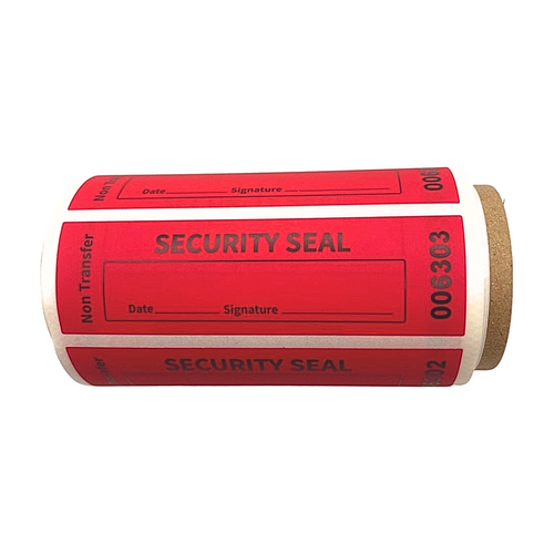 Security Label (Small) 25mm x 83.75mm (Pack of 100)
