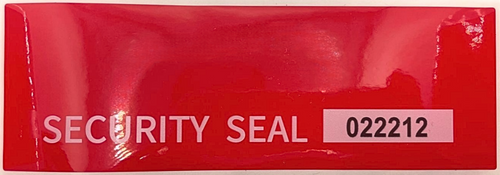 Security Label (Large) 50mm x 150mm (Pack of 100)